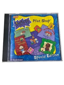 Rugrats Print Shop Users Manual PC CD Rom Broderbund Complete Special Edition - Picture 1 of 7