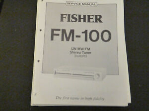 Original Service Manual Schaltplan Fisher FM-100