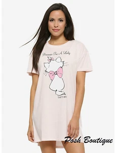 NWT Disney Womens Marie Cat Aristocat Pajama Nightgown Gown Sleep Shirt S M L XL - Picture 1 of 4