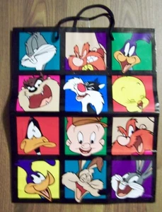 VINTAGE GIBSON GREETING WARNER BROTHERS 1994 LOONEY TUNES GIFT SHOPPING BAG - Picture 1 of 2