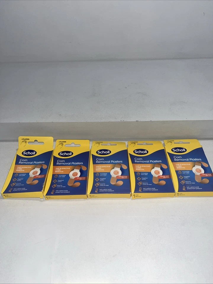 5 Packs Scholl Corn Removal Plasters For Feet, 4 Each Box - Image 1 of 4