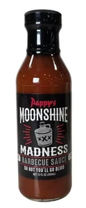 Bourbon Q, Barbecue Sauce Pappys Moon Shine Madness, 12 Ounce - Afbeelding 1 van 4