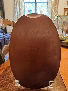 ¿Teca MCM ovalada de colección? Bandeja de madera para servir • Hecho en Suecia - Imagen 1 de 11