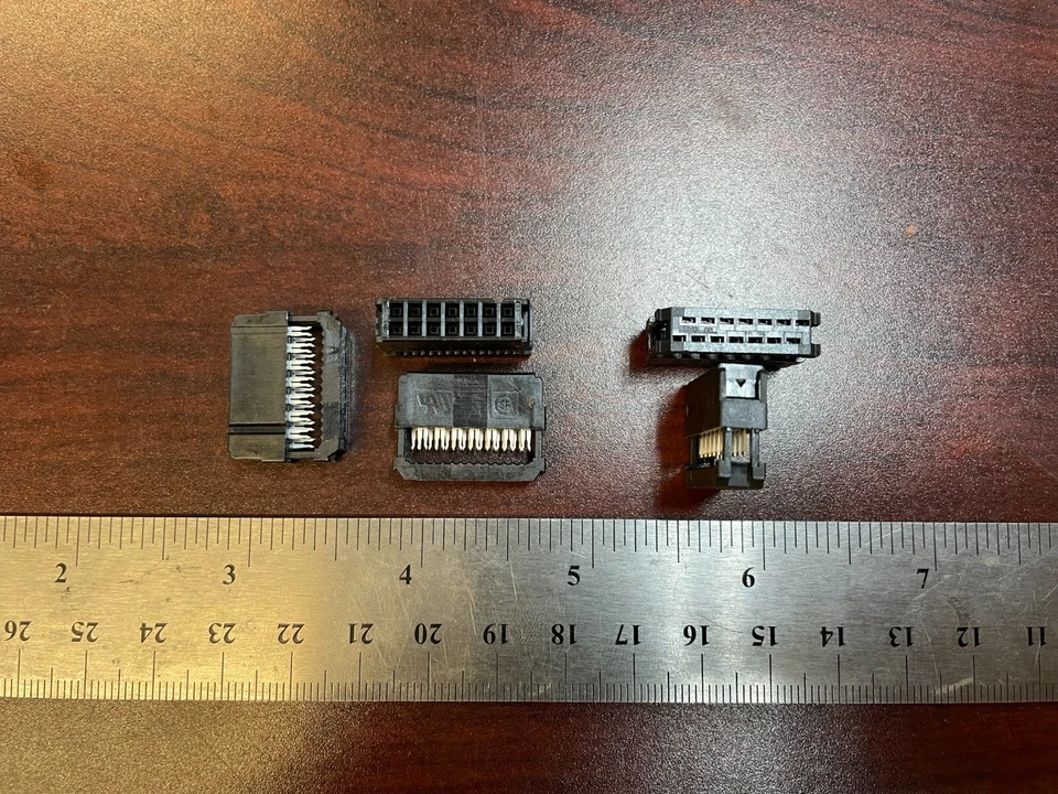 5-PCS TE Connectivity 1658623-2 14 Pos Rectangular Receptacle Connector IDC  - Image 1 of 1