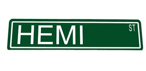 Letrero de calle de metal personalizado ""HEMI ST"" 6""x24"" hombre cueva 41025 - Imagen 1 de 1
