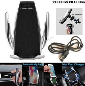 10W Car Wireless Phone Charger Auto Clamping Fast Charging Phone Holder Mount