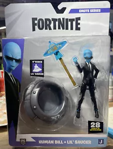 Fortnite Human Bill (EMOTE Series) - 4-inch Articulated Figure Blue & Black - Picture 1 of 2