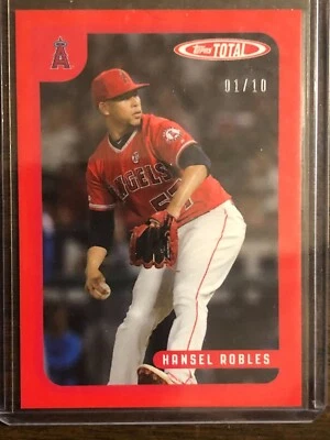 2020 Topps Total #336 Hansel Robles Los Angeles Angels 01/10 - Image 1 of 2