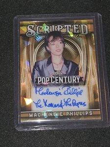 2025 Leaf Metal Pop Century Mackenzie Phillips Scripted Gold Crystal Auto 1/1 - Picture 1 of 2