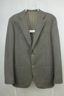 Armani Collezioni Gray Fleece Wool Sport Coat Blazer Jacket Men's Slim Fit 50R - Image 1 of 4