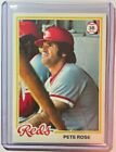 1978 TOPPS EXNM #20 PETE ROSE MLB BASEBALL CARD CINCINNATI REDS CHARLIE HUSTLE