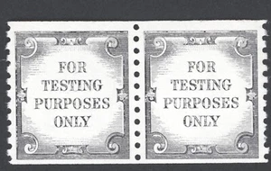 US Scott #TD107e Coil Pair, Untagged with Dull Gum MNH - Picture 1 of 1