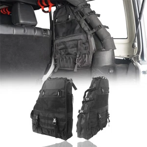 Pair Multi-Pockets Interior Storage Cargo Bags for Jeep Wrangler TJ JK 1997-2018 - Picture 1 of 10