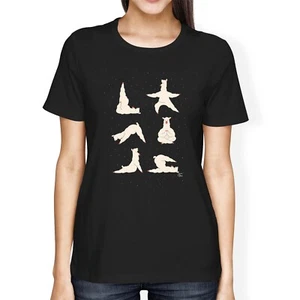 1Tee Womens Loose Fit Yoga Llama T-Shirt - Bild 1 von 5