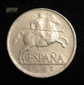 *GUTSE* FRANCO-4, 5 CÉNTIMOS 1941, BRILLO ORIGINAL, SIN CIRCULAR. - Bild 1 von 2