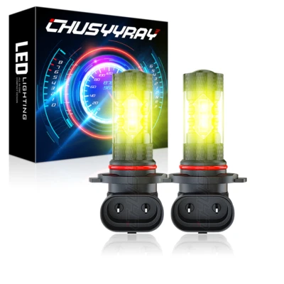 2x Fog Lights For FORD Mustang GT 2005-2012 H10 9145 100W Yellow LED Lamps - Image 1 of 4