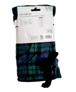 West Loop Men Super Soft Sleep or Lounge/Pajama Pants, Plaid Green XL/XXL - Picture 1 of 3