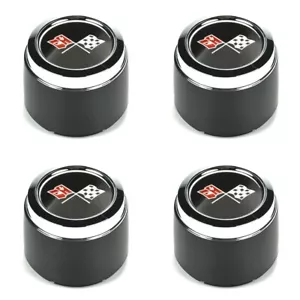 1973-1979 CHEVROLET CORVETTE ALUMINUM WHEEL HUB CENTER CAPS SET NEW 1973-1982 - Picture 1 of 6