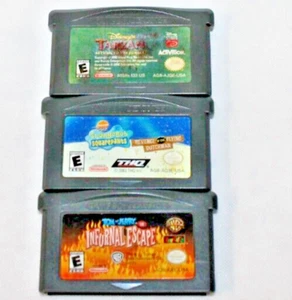 Gameboy Advance BUNDLE (3) Tarzan, Spongebob Flying Dutchman & Tom & Jerry - Picture 1 of 4