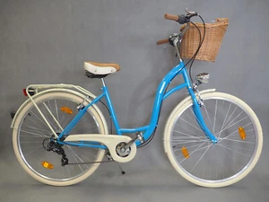 28" ZOLL DAMENFAHRRAD KORB GRATIS CITYBIKE CITYRAD DAMENRAD VILAGE 6 Gänge - Bild 1 von 7
