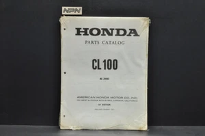 Vintage NOS 1971 Honda CL100 K1 Scrambler Parts Catalog Book Diagram Manual - Picture 1 of 7
