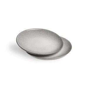 Springlane Frühstücksteller Misty Cliff 2er-Set Steingut Grau - Bild 1 von 8