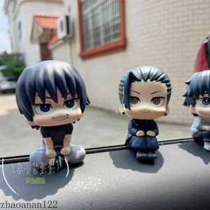 10cm Anime Jujutsu Kaisen Satoru Gojo Sitting Position Pvc Figure Model Gift - Picture 1 of 13