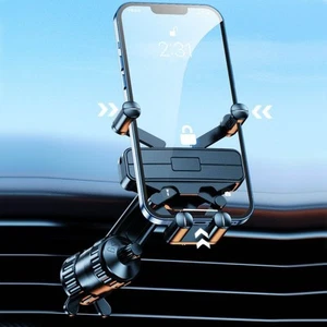 Gravity Car Mount Phone Holder Air Vent for iPhone 16 15 14 13 12 11 Pro Max XR - Picture 1 of 12