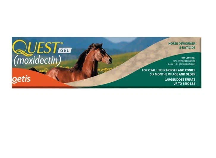 Gel Moxidectina Desparasitador Caballo Temporada de Pastoreo Temprano Recomendado Caballos Ponis 6 m Foto 1 de 1