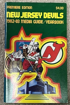 Premiere Edition New Jersey Devils 1982-83 Media Guide Yearbook - Image 1 of 2