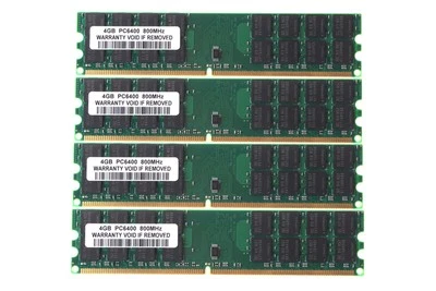 4pcs 4GB 2Rx4 PC2-6400 Desktop DDR2 800Mhz Only For AMD DIMM Memory RAM - Image 1 of 4