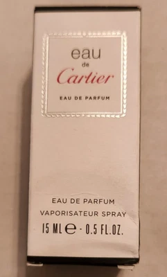 Eau De Cartier 15 ml/0,5 oz Eau de Parfum Spray Hecho en Francia Nuevo en Caja C1 Foto 1 de 4