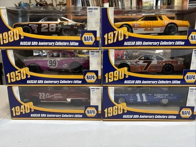 Juego de 6 autos Action/NAPA 1998 50 aniversario 1/24 edición coleccionista décadas Foto 1 de 4