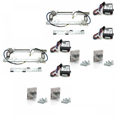 Kit de ventana de vidrio plano de 4 puertas Chevrolet Bel Air 1955-1957 programado con interruptores Foto 1 de 4