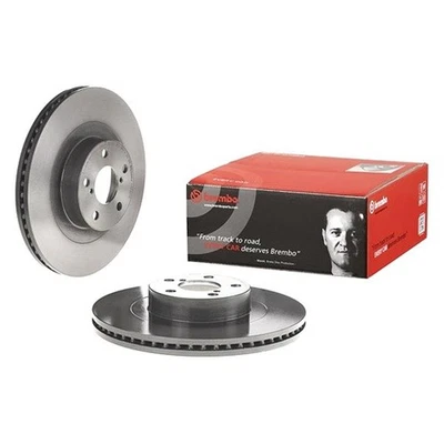 For Subaru WRX 12-14 Brembo UV Coated Series Plain Vented Front Brake Rotor - Image 1 of 4