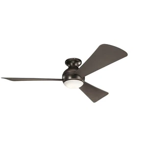 Ceiling Fan with Light Kit - 11 inches tall by 54 inches wide-Olde Bronze Finish - Picture 1 of 6