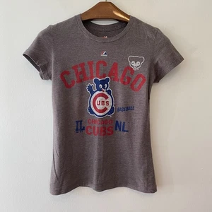 Majestic Chicago Cubs tailliertes T-Shirt Damen Small Baseball MLB - Bild 1 von 4
