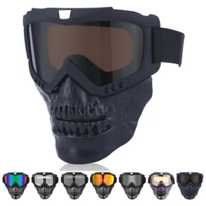 Motorcycle Goggles Mask with Removable Face Mask Dirt Bike ATV Racing MX Goggles - Bild 1 von 19