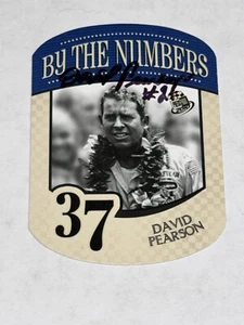David Pearson BY THE NUMBERS 2009 PRESS PASS NASCAR HOFer  autographed card - Picture 1 of 1
