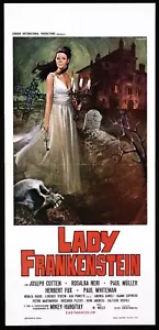 LADY FRANKENSTEIN POSTER ROSALBA BLACK HORROR 1971 BARON BLOOD PLAYBILL POSTER - Picture 1 of 1