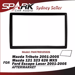 CP Facia Fascia Panel Plate Surround Trim Double DIN For Mazda 121 323 626 MX5 - Picture 1 of 1