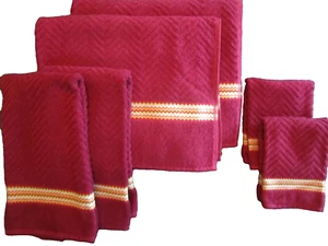 6 pc NWOT Missoni Zig Zag Jacquard Towel Set Bath Hand Washcloth Made in Italy - Picture 1 of 8