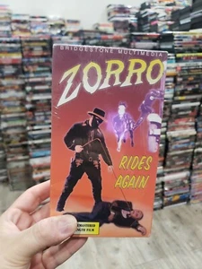 BRAND NEW - ZORRO RIDES AGAIN SET OF TWO VHS TAPES - FREE SHIPPING 📼 - Picture 1 of 2