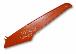 Tupperware Cheese Knife Slicer Olive Fork Kitchen Gadget Vintage Harvest Orange - Picture 1 of 1