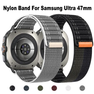 For Samsung Galaxy Watch Ultra 2/Ultra 47mm Sport Nylon Loop Strap Band Bracelet - Photo 1 sur 20