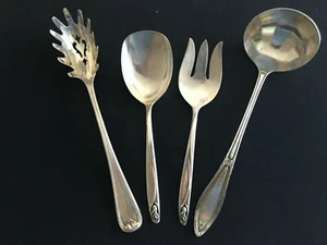 Silverplate Vintage 4 Serving Pcs… 2 International, 1 Rogers, 1 Gorham - Picture 1 of 8