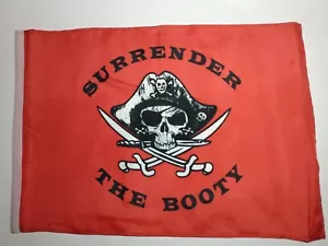 Jolly Roger Pirata Arrendersi Il Bottino Manica Bandiera Giardino Decorazione Casa Uomo Grotta - Foto 1 di 4