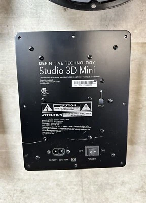 Definitive Technology Studio 3D Mini Soundbar mit 8" Ersatzlautsprecher und Verstärker - Bild 1 von 4
