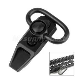 New Detachable Quick Release Sling Swivel Mount Gun Rifle Tool Black Durable - Picture 1 of 10