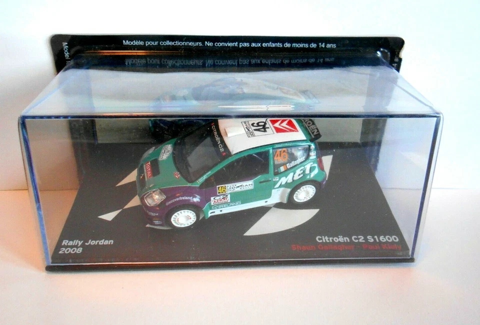 DIE CAST CITROEN C2 S1 600  RALLY JORDAN 2008 S.GALLAGHER SCALA 1/43   - Immagine 1 di 1